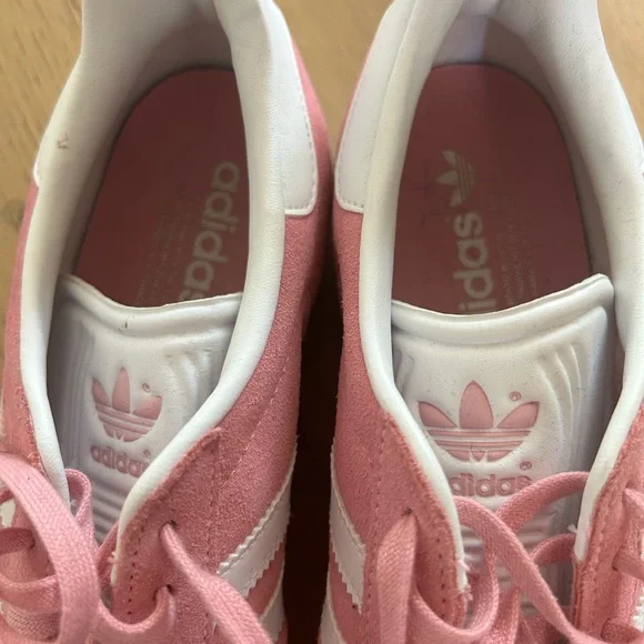 adidas Gazelle Pink and White Sneakers - Picture 2 of 6